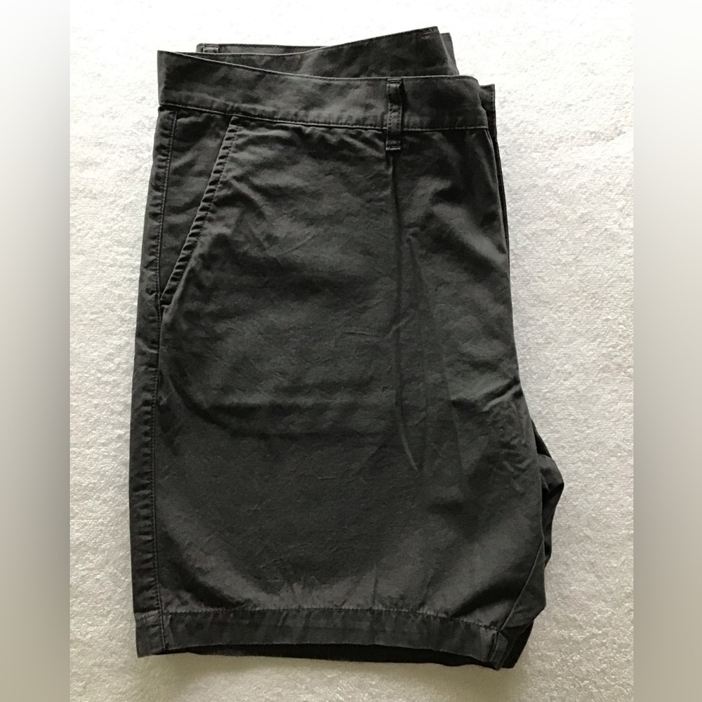 NWOT Patagonia M 40 Flat Front Organic Cotton Shorts in Grey - 9" inseam